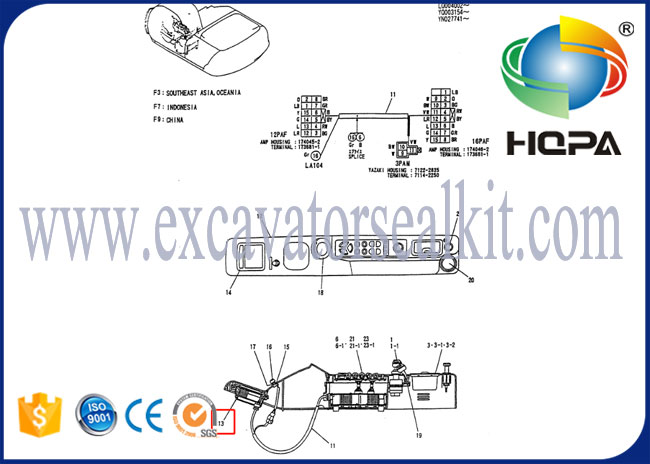4411757 Monitor Display Screen Module for Kobelco SK200, SK120LC, SK120 