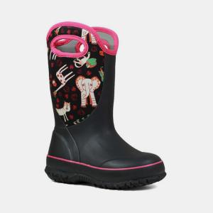 China Winter Animals Printed Neoprene Waterproof Rain Boots Durable wholesale