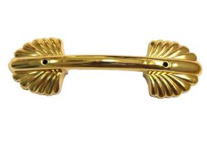 China 24K Gold Color Premium Coffin Fittings , Adult Style Casket Handle Hardware wholesale