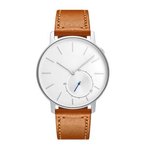 China Stainless Steel Leather Wrist Watch , Gold Leather Wristband Watch wholesale