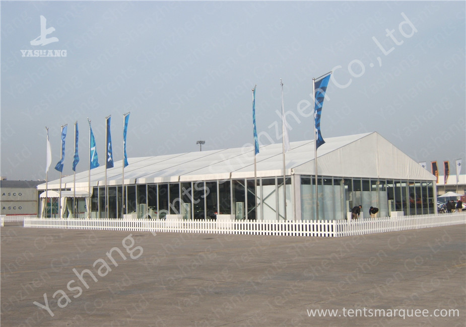 Transparent Glass Wall Outdoor Aluminum Profile Car Exhibition Tent against Ultraviolet