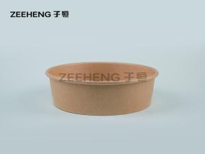 China 26oz Biodegrabale Disposable Paper Salad Bowl With Lid wholesale