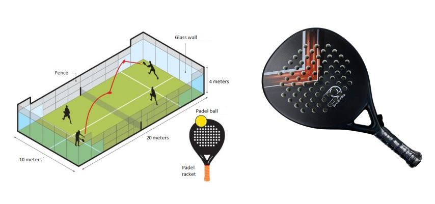 Carbon Fiber Professional Beach Paddle Ball Fiberglass Design Your Own Padel Racket