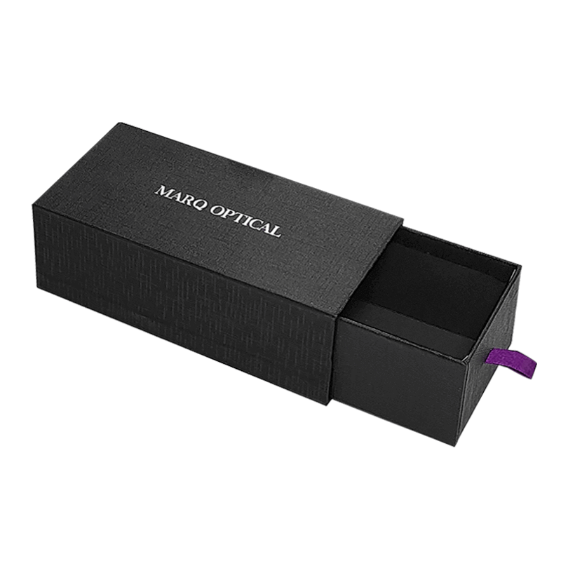 Black Drawer Gift Boxes for Custom Logo Silk Scarves Underwear Socks Panties Packaging