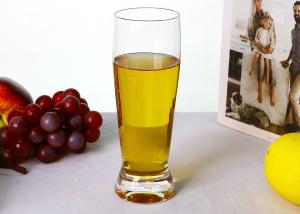 China Clear Elongated Body 350ml Lead Free Crystal Beer Glasses For Restaurant wholesale