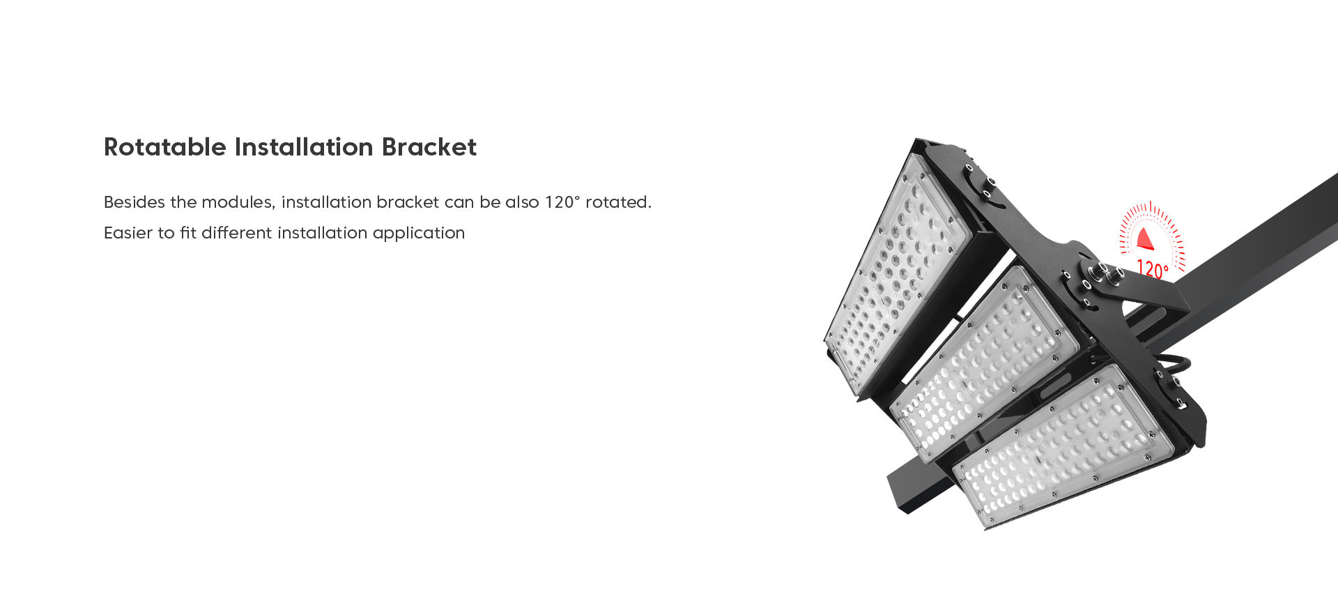 CRI LED Area Flood Lights 300W Easy Install Outdoor Lights IP65