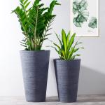 Outdoor Clay Flower Pots Homewares Decorative Items Large Clay Plant Pots Gray