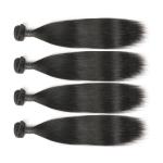 9A Straight Virgin Hair Weave , Natural Straight Hair Extensions Full Cuticle