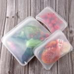 Reusable Kitchen Silicone Storage Bag , Dishwasher And Microwave Safe