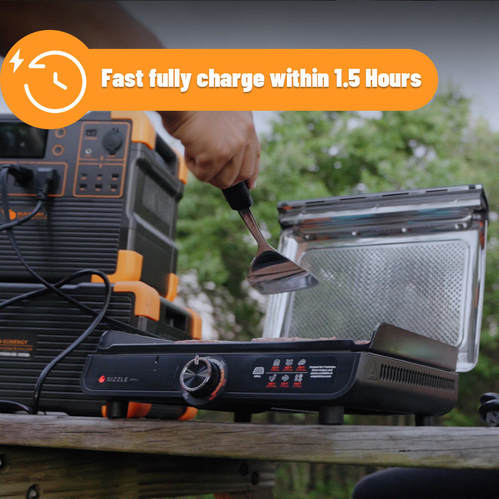 2200W LiFePO4 UPS Solar Generator Emergency Power Backup With 1536Wh Battery