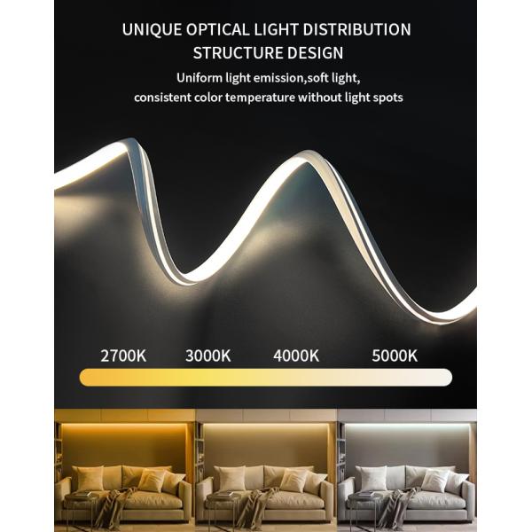 10*10 Silicone Neon Strip Light Right Angle Indoor Outdoor Low Voltage LED Strip Light