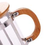 Stainless Steel Frame Portable Coffee Makers High Borosilicate Glass Coffee