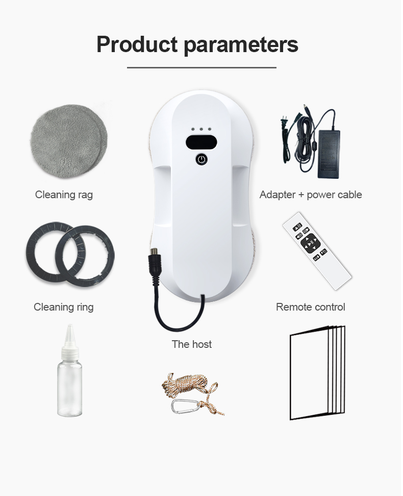 Ultra Thin Window Cleaning Robot with App-Controlled Remote Control and Private Mold