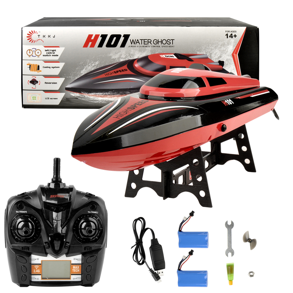 2.4Ghz 30KM/H Remote Control RC Boat Toys Unisex 180 Degree Flip