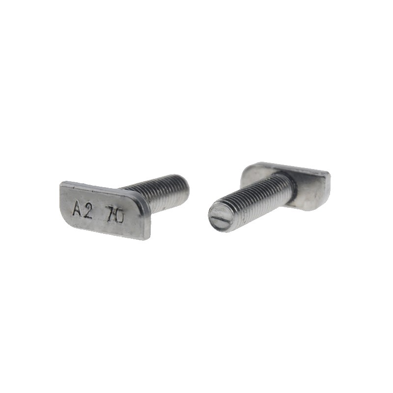Hardware Fasteners 304 Stainless Steel M8 M6 T Head Track Bolt For Aluminium Profile