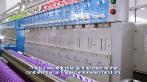 China Industrial Embroidery Machines Single Needle Quilting Machine With Smooth Stitch wholesale