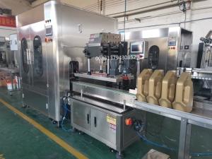 China Viscosity Liquid Lube Oil Bottle Filling Line Touch Screen wholesale