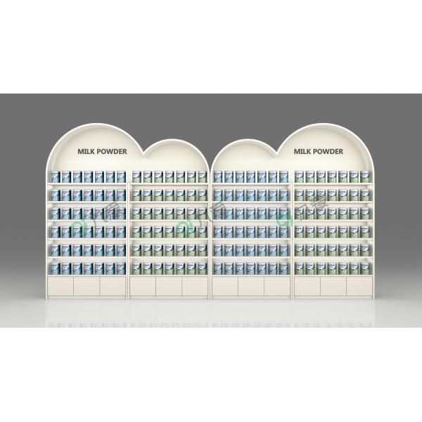 Cloud-Shaped Infant Formula Display Cabinet Single-sided Shelves Durable Display Cabinet And Display Racks For Shops