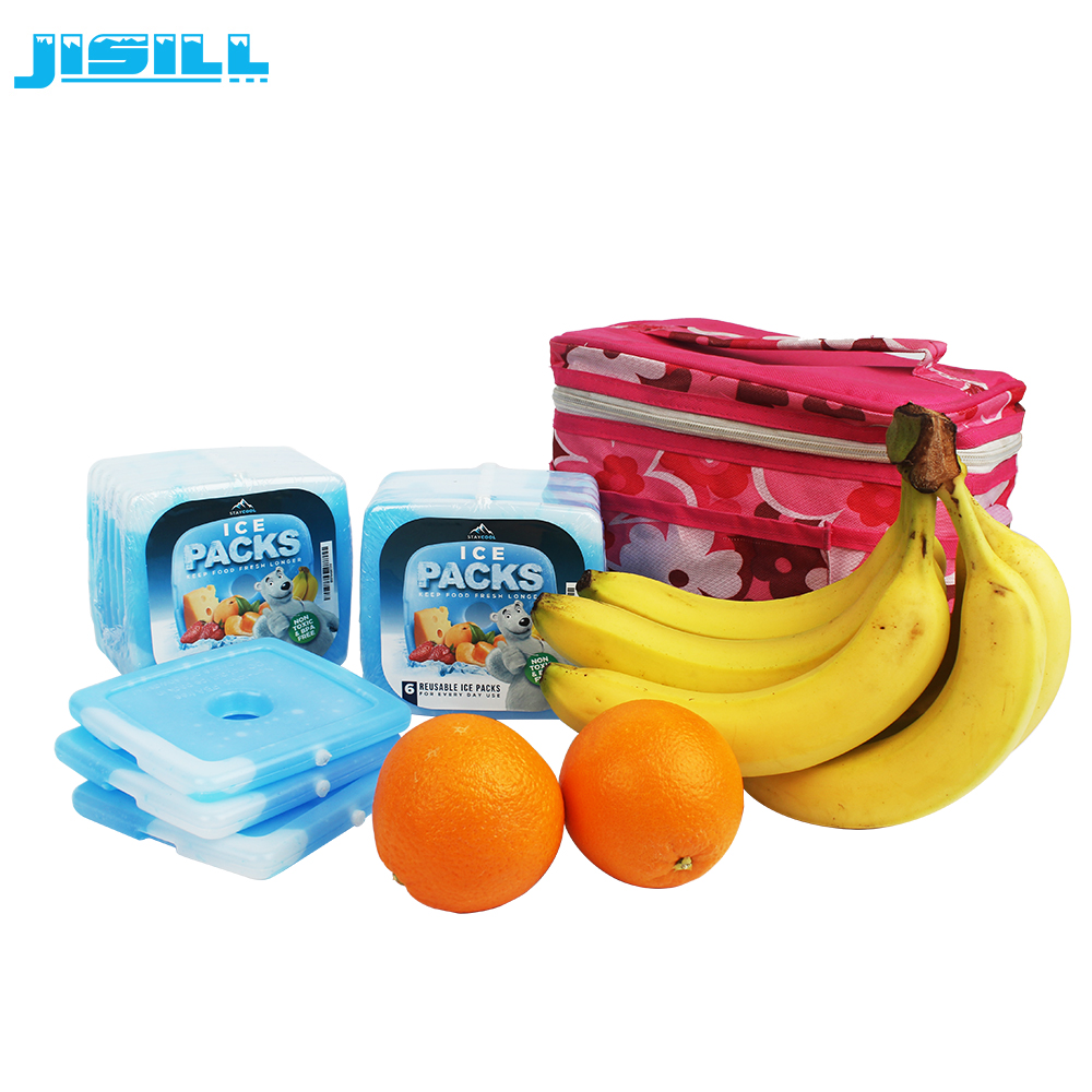 160ml Ice Gel Lunch Chillers / Ultra-Thin Gel Ice Packs Thermal Type For Food Frozen