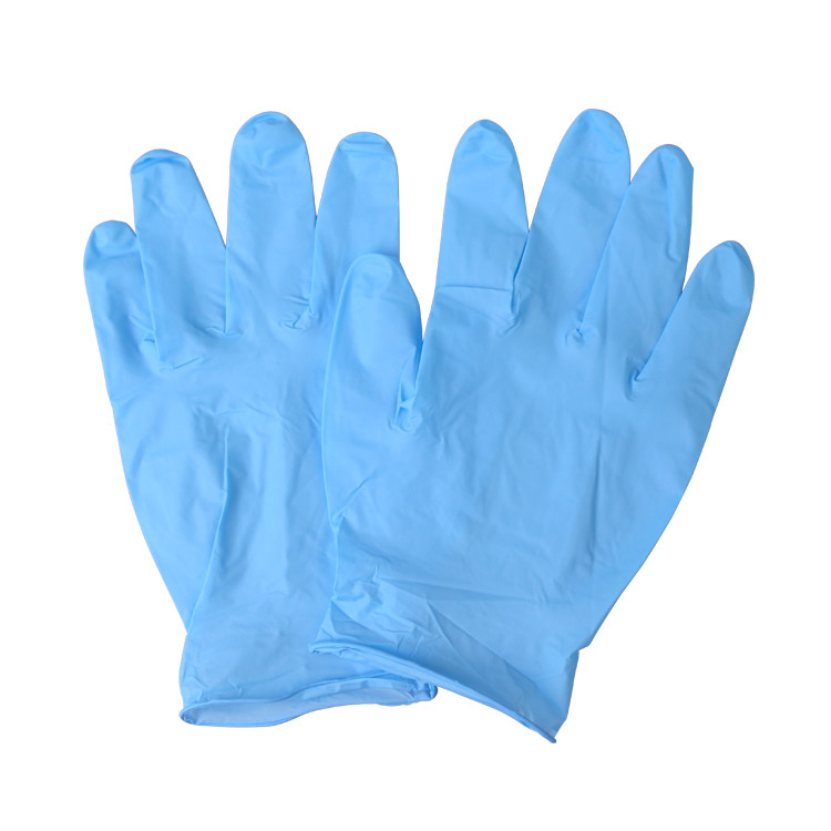 EN374 12X24CM Medical Nitrile Gloves Alkali Acid Resistance