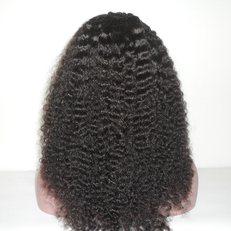 Afro Curl Virgin Human Hair Full Cuticle Brazilian Lace Wigs for african women