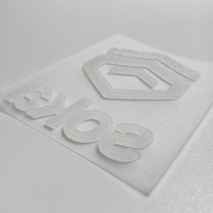 Matte Silicone Heat Transfer Logo Flat Screen Printing Logo Customized