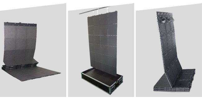 1500CD / m² Foldable LED Screens Outdoor P10 RGB LED Module Video Screen Hire