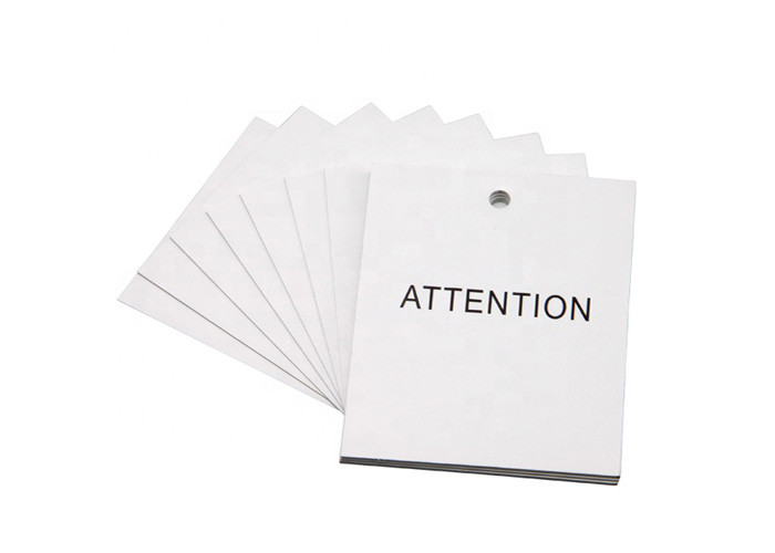 Biodegradable Custom Printed Hang Tags Paper Material OEM / ODM Available