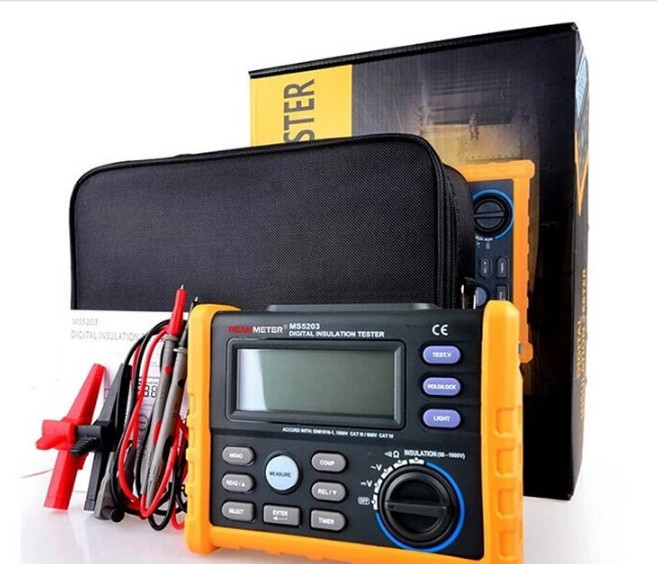 High Voltage Digital Insulation Resistance Tester With DCV And ACV Detection