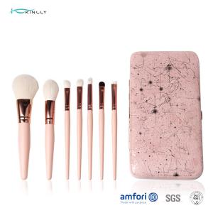 China OEM Pink 7PCS Makeup Brush Gift Set With Tin Box wholesale