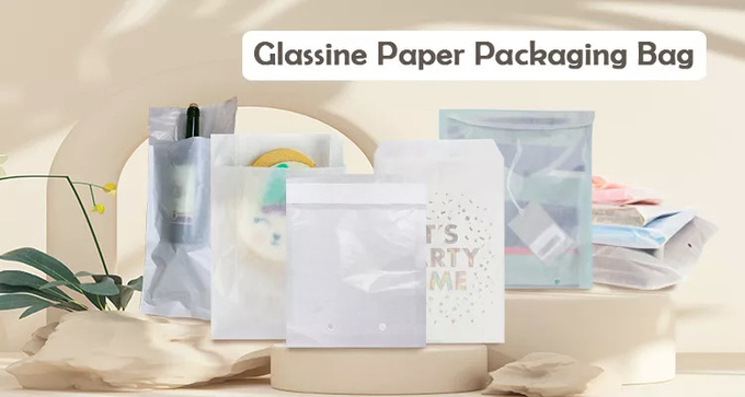 Semi Opaque Clear Transparent Tracing Glassine Paper Bag For VIP Gift Card