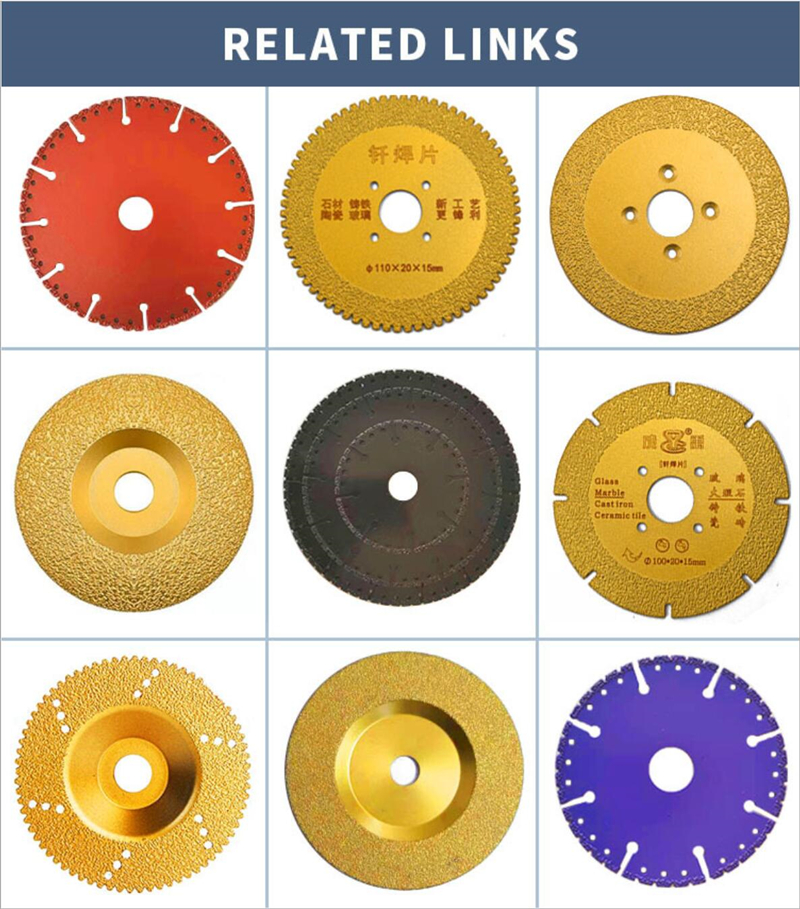 400mm Vacuum Brazed Diamond Blades For Cast Iron Cutting