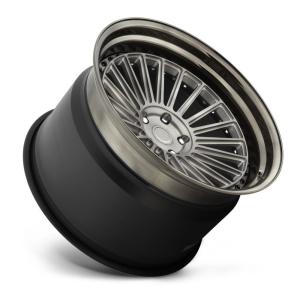 China Matte Black polish face 3PC aluminium forged wheels 5x120 offset rim forged car rims wholesale