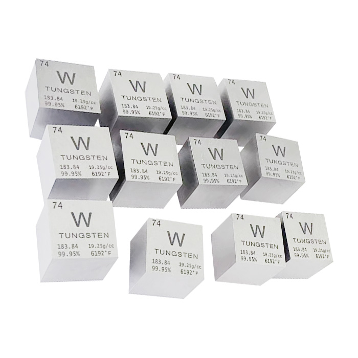 Factory Cheap Price Pure Rolled Tungsten Bar And Tungsten Heavy Alloy 1kg High Quality Tungsten Cube In Stock