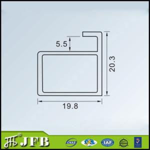 China commercial kitchen construction material insert glass aluminum profile wholesale