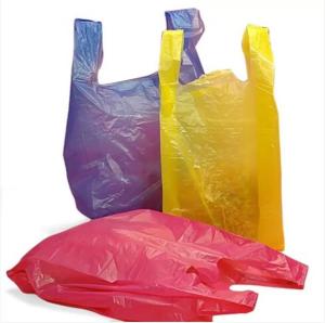 China Biodegradable PLA PBAT 25 Micron Compostable T Shirt Bag wholesale