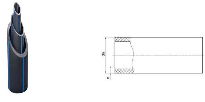Mining PE100 SDR9 SDR13.6 Polyethylene Water Pipe