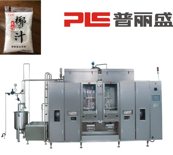 PLS Aseptic Pouch Filling Machine For Plant Protein Beverages / Liquid Dairy
