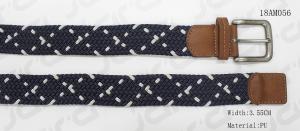China Navy & White Stretch Belts For Jeans , Mens Elastic Stretch Belts wholesale