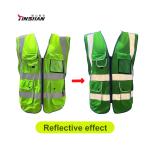 Custom Logo High Visibility Safety Vest for Construction Workers Roadway Safety