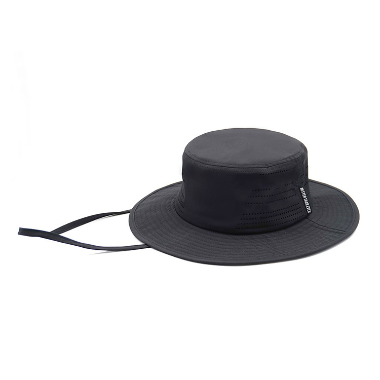 UPF 50 Outdoor Round Custom Boonie Hat Sun Protection Fishing Hat Beach Hiking Paddling Rowing Kayaking