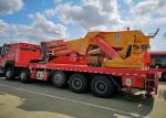 Heavy Duty Truck Mounted Telescopic Crane , Truck Bed Mounted Crane Folded Boom