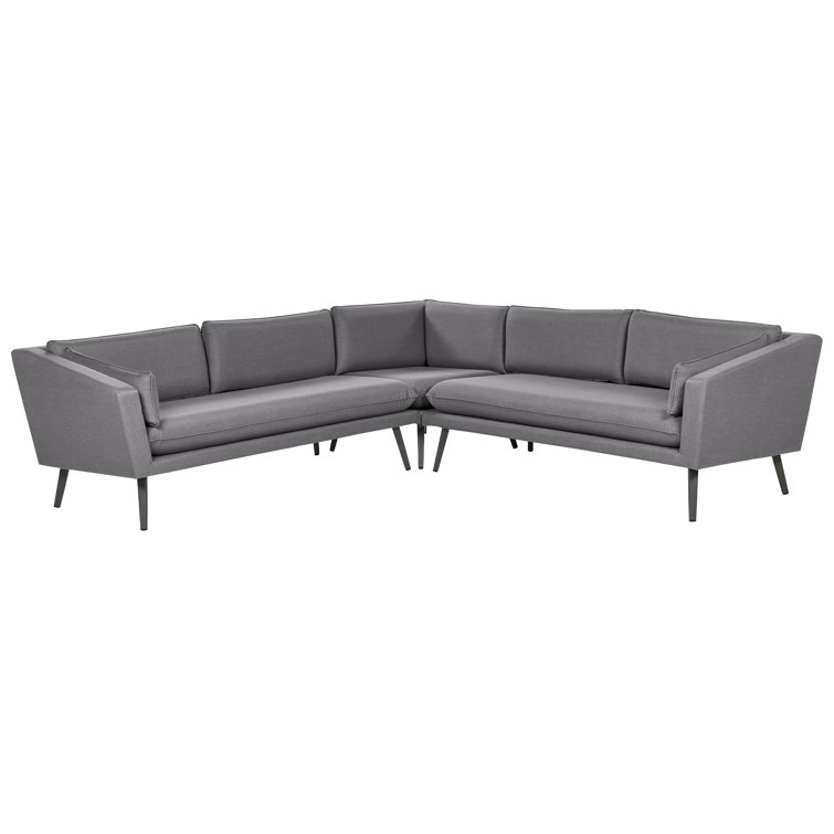 Modern Design Style Grey Cushion All Weather Fabric Sofa Set Furniture for Villa Garden