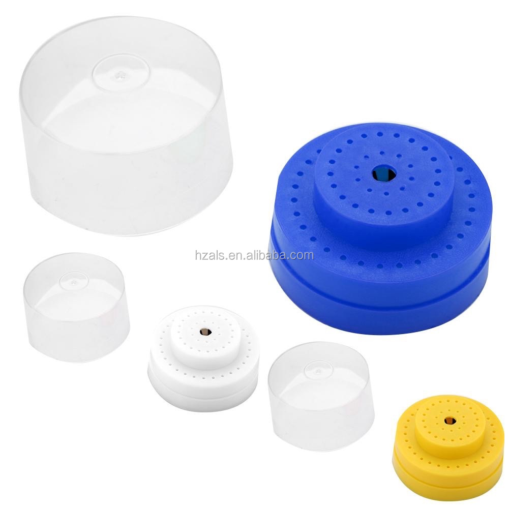 Round Manual Dental Orthodontic Accessory Bur Block Holder Organizer Box Sterilizable