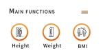 500kg Coin Operated Weight And Height Body Scale AC250V