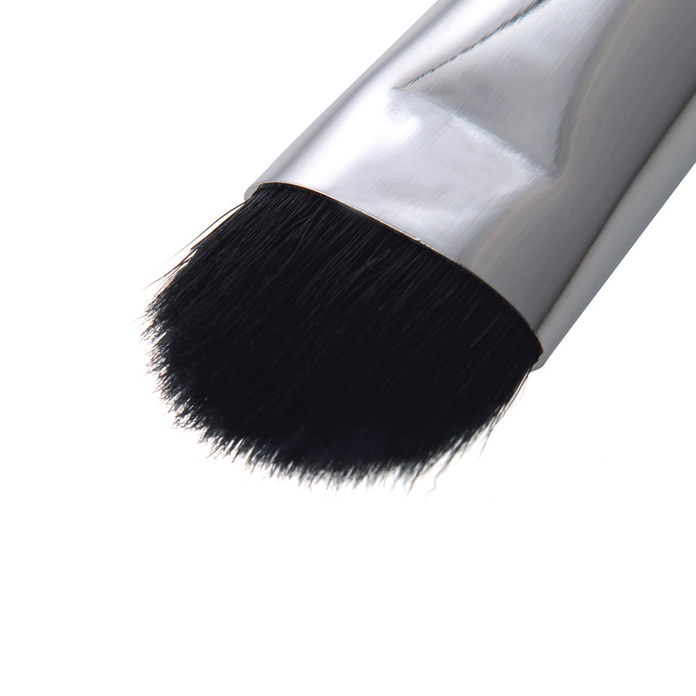 Precise Flat Head Eyeliner Makeup Brushes Wood Handle Short Shader Brush