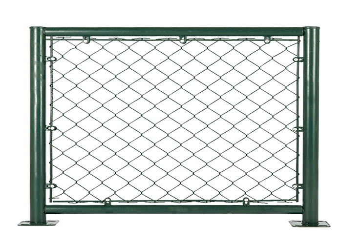 Decorative Tennis Court Mesh Fencing , Chain Link Security Fence 40x40mm