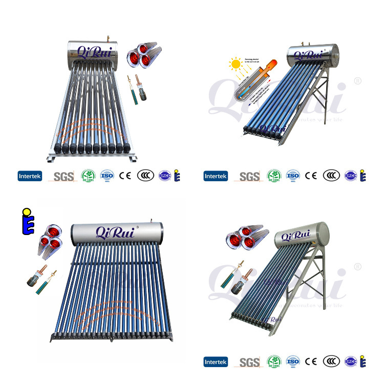 26g 40g 52g 66g 80 Gallon Roof Mounted Solar Hot Water Collector Panel