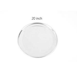 China 20 inch round aluminum pizza pan pizza tray baking tray wholesale
