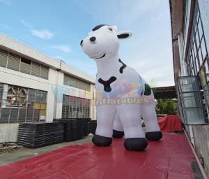 China Milk Cow Air Characters 0.9mm PVC Advertising Inflatables wholesale